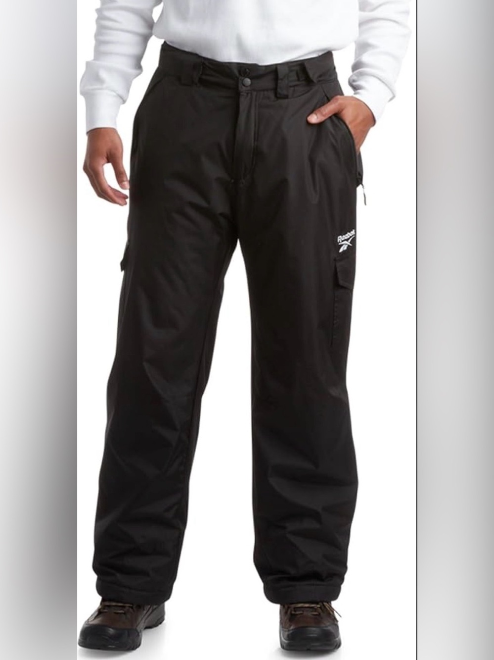 Reebok Men’s Black Cargo Snow Pants